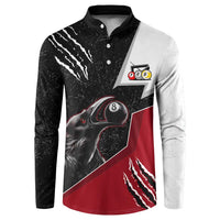 Personalized Raven Billiards Button Sweatshirt with Dark Cemetery Scene and Red Eye Crow Artwork - Wonder Print Shop