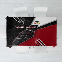 Personalized Raven Billiards Tablecloth with Dark Cemetery Scene and Red Eye Crow Artwork - Wonder Print Shop