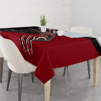 Personalized Raven Billiards Tablecloth with Dark Cemetery Scene and Red Eye Crow Artwork - Wonder Print Shop