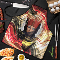 Amunet Apron with Egyptian Queen Portrait Ancient Mythology