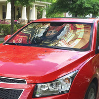 Amunet Auto Sun Shade with Egyptian Queen Portrait Ancient Mythology
