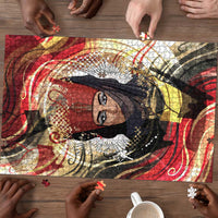 Amunet Puzzle with Egyptian Queen Portrait Ancient Mythology