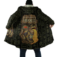 Heqet Ornate Frog Egyptian Cloak with Hieroglyphic Backdrop in Creation Theme