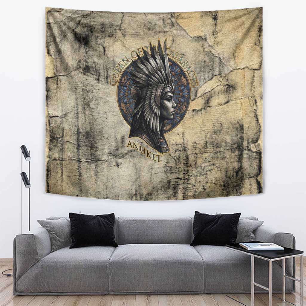 Anuket Tapestry Egyptian Queen of the Cataracts Ankh Symbol