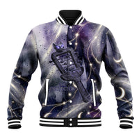 Bastet Egyptian Baseball Jacket Cat Goddess Cosmic Protector Moon Magic Night Sky