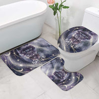 Bastet Egyptian Bathroom Set Cat Goddess Cosmic Protector Moon Magic Night Sky