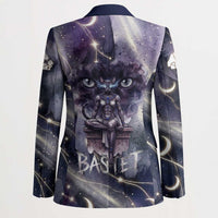 Bastet Egyptian Blazer Cat Goddess Cosmic Protector Moon Magic Night Sky