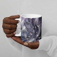 Bastet Egyptian Ceramic Mug Cat Goddess Cosmic Protector Moon Magic Night Sky