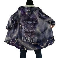Bastet Egyptian Cloak Cat Goddess Cosmic Protector Moon Magic Night Sky