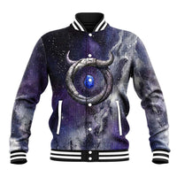 Bat Egyptian Baseball Jacket Cow Goddess Celestial Face Horn Ring Gem Cosmic Starry Sky