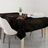 Viking Raven Wolf Vegvisir Tablecloth Nordic Runic Engraving Style
