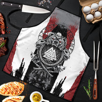Viking Berserker Bear Valknut Vegvisir Apron Nordic Runic Warrior Engraving Style