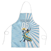 Personalized Uruguay Soccer Apron Cultural Dance Drums Sun Emblem Dynamic Flag