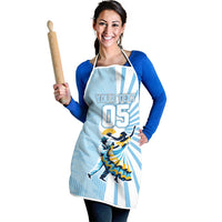Personalized Uruguay Soccer Apron Cultural Dance Drums Sun Emblem Dynamic Flag