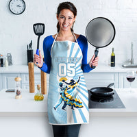 Personalized Uruguay Soccer Apron Cultural Dance Drums Sun Emblem Dynamic Flag