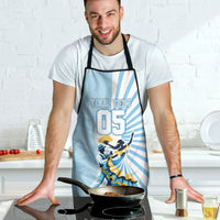 Personalized Uruguay Soccer Apron Cultural Dance Drums Sun Emblem Dynamic Flag