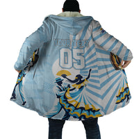 Personalized Uruguay Soccer Cloak Cultural Dance Drums Sun Emblem Dynamic Flag