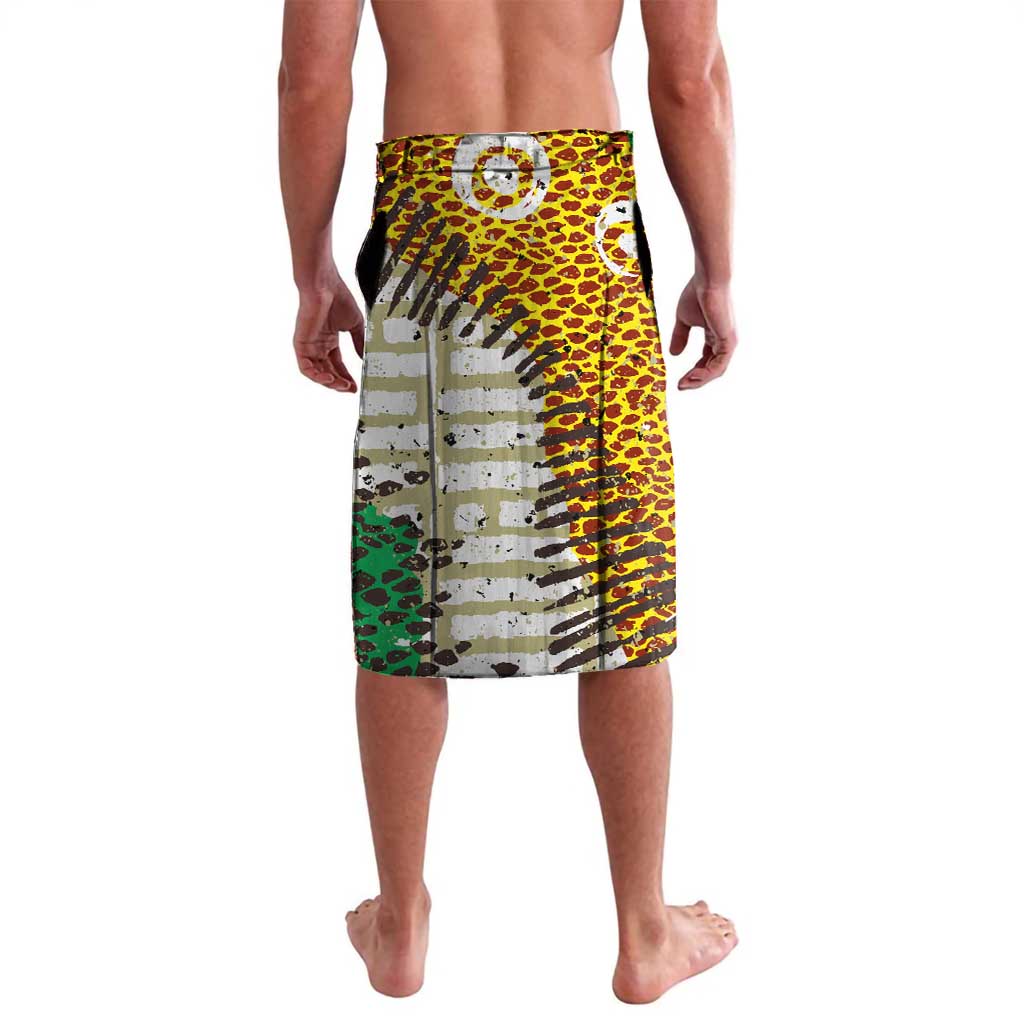 Equatorial Guinea Baobab Tree Lavalava with Tribal Patterns and Heritage Quote