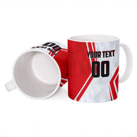 Personalized Tunisia Soccer Ceramic Mug Tunisia Flag Eagle Football Mascot