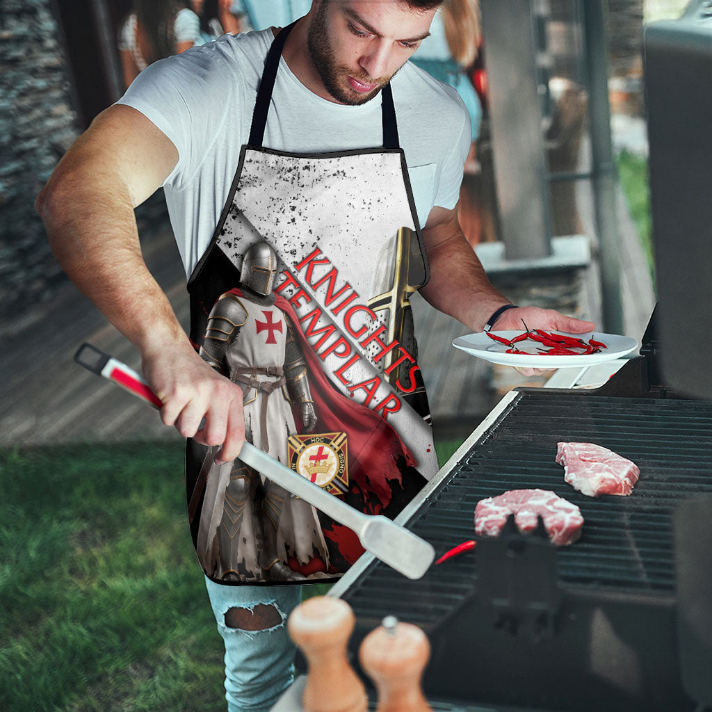 Knights Templar Apron Crusader Warrior Full Armor Red Cross