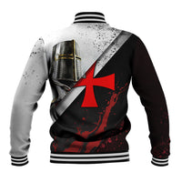 Knights Templar Baseball Jacket Crusader Warrior Full Armor Red Cross