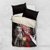 Knights Templar Bedding Set Crusader Warrior Full Armor Red Cross