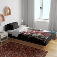Knights Templar Bedding Set Crusader Warrior Full Armor Red Cross