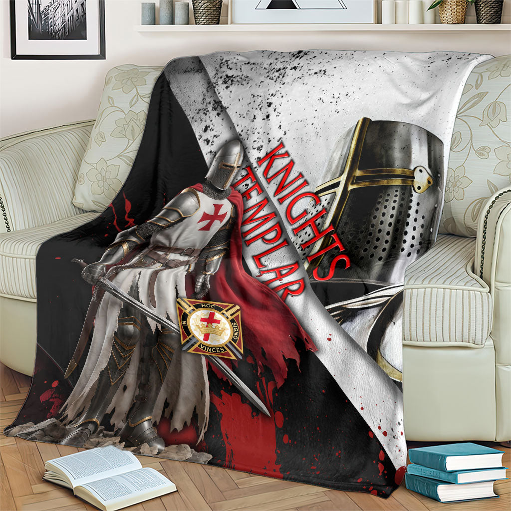 Knights Templar Blanket Crusader Warrior Full Armor Red Cross