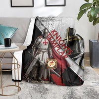 Knights Templar Blanket Crusader Warrior Full Armor Red Cross