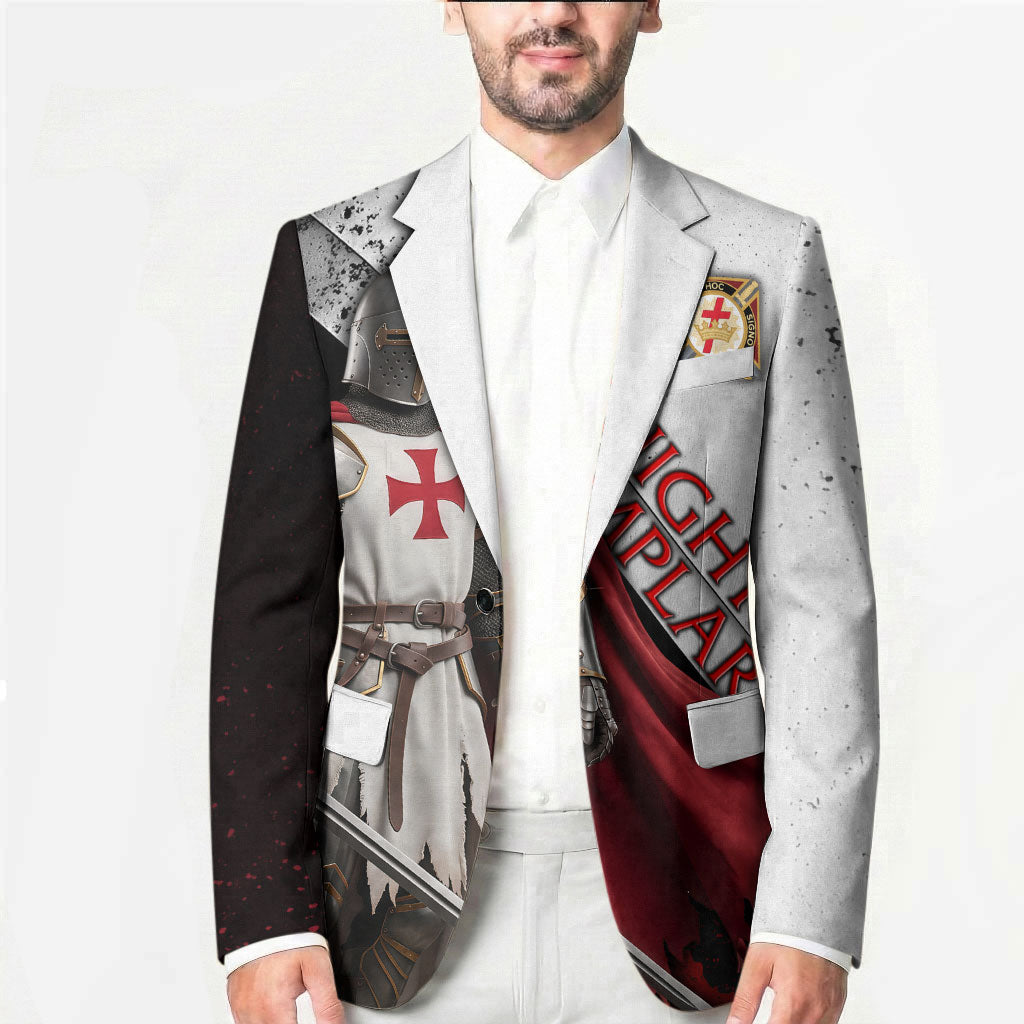 Knights Templar Blazer Crusader Warrior Full Armor Red Cross