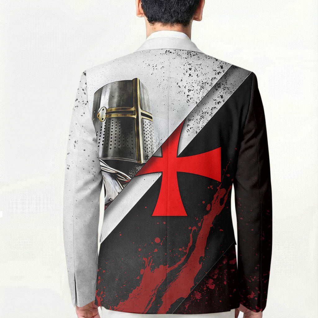 Knights Templar Blazer Crusader Warrior Full Armor Red Cross