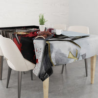 Knights Templar Tablecloth Crusader Warrior Full Armor Red Cross