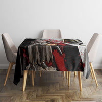 Knights Templar Tablecloth Crusader Warrior Full Armor Red Cross