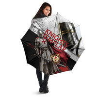 Knights Templar Umbrella Crusader Warrior Full Armor Red Cross
