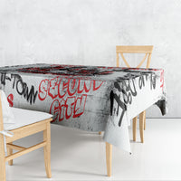 Personalized Chicago City Skyline Tablecloth Urban Graffiti - Cloud Gate - Windy City Typography