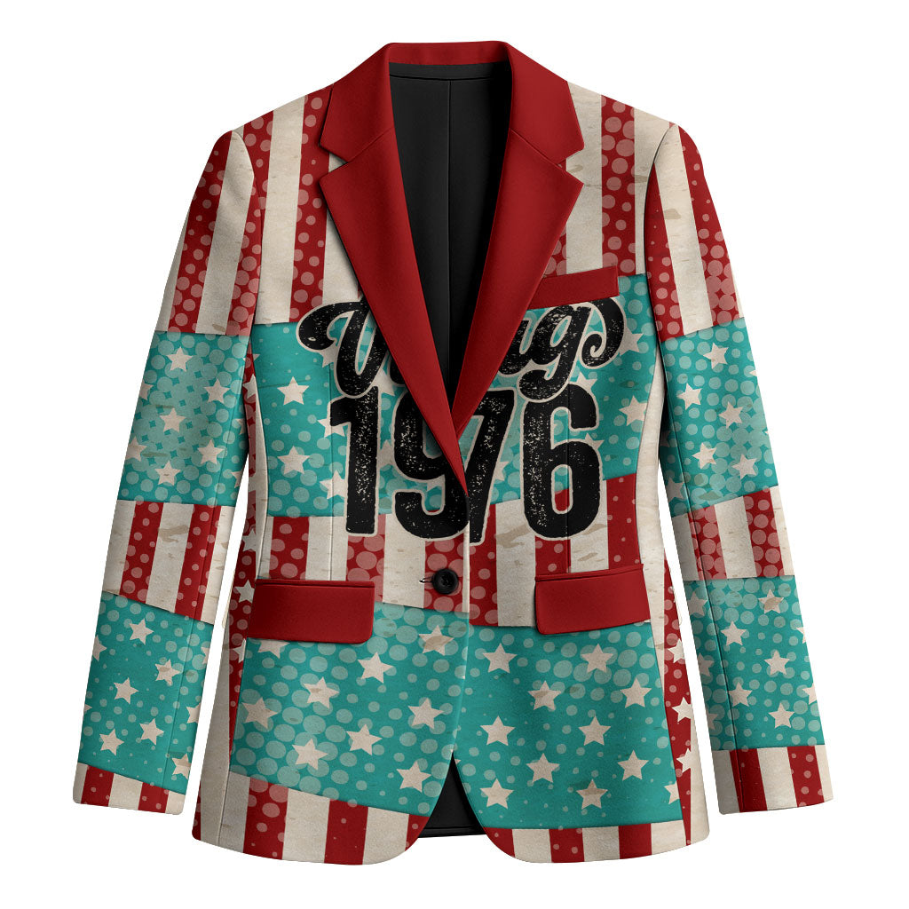 America Vintage 1976 50th Birthday Blazer Retro Sunset Patriotic