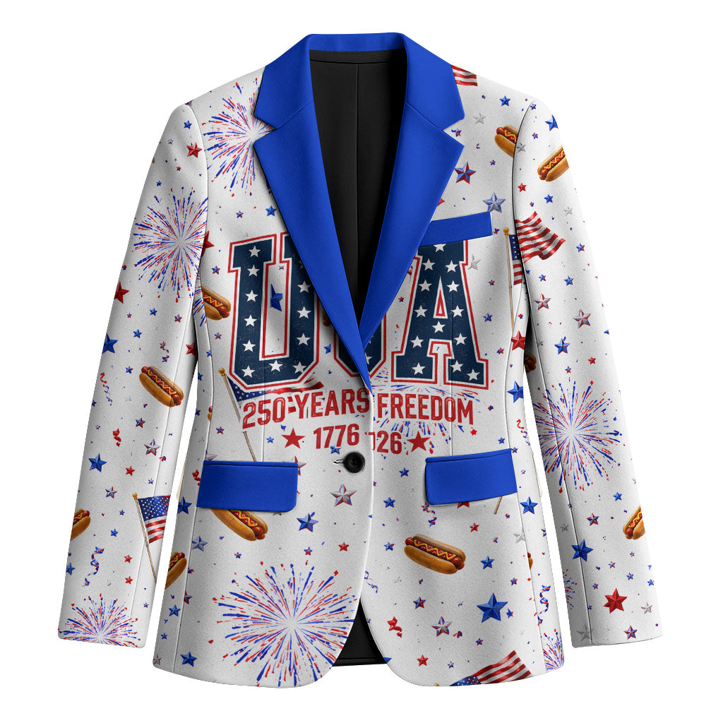 USA America Raccoon Hot Dog 250 Years Blazer 4th of July 1776-2026 Patriotic Fireworks