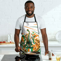 Personalized Ivory Coast Football Apron African Elephant Trophy