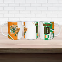 Personalized Ivory Coast Football Ceramic Mug African Elephant Trophy