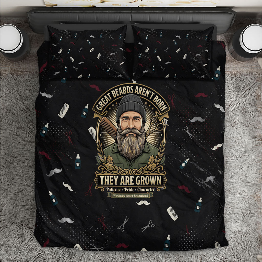 The Beard Society Bedding Set Vintage Barber Great Beards Grown With Pride