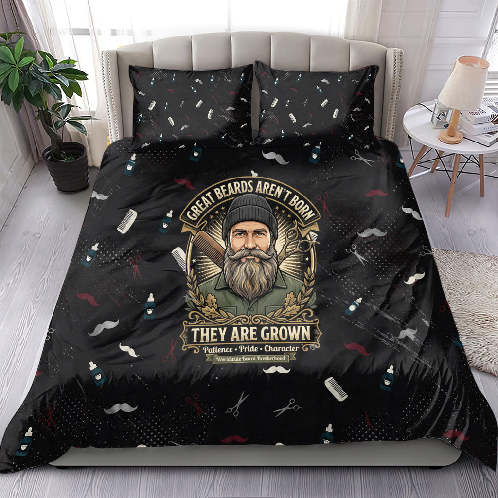 The Beard Society Bedding Set Vintage Barber Great Beards Grown With Pride
