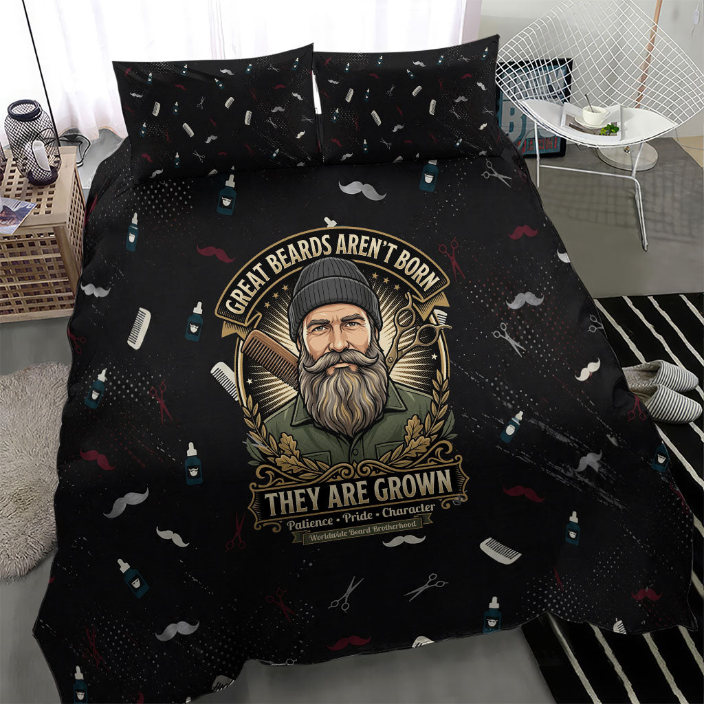 The Beard Society Bedding Set Vintage Barber Great Beards Grown With Pride