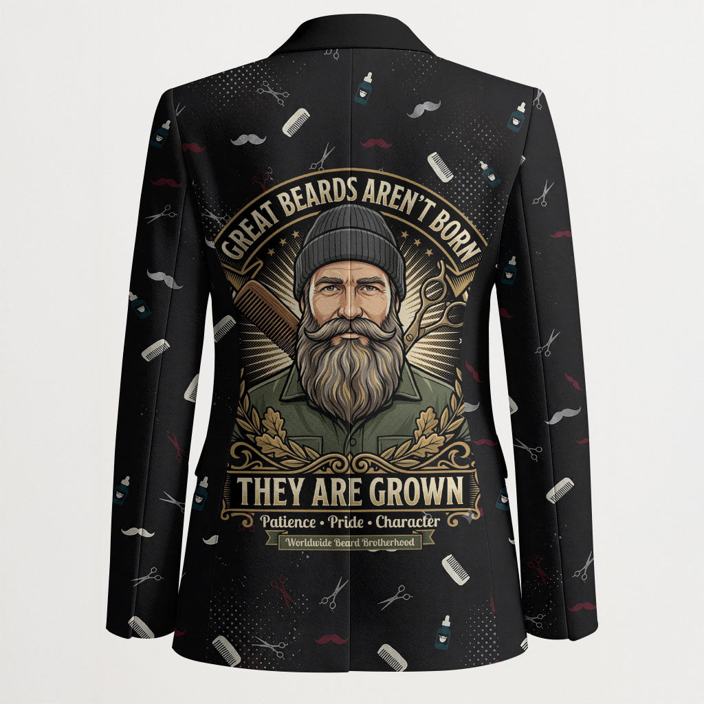 The Beard Society Blazer Vintage Barber Great Beards Grown With Pride
