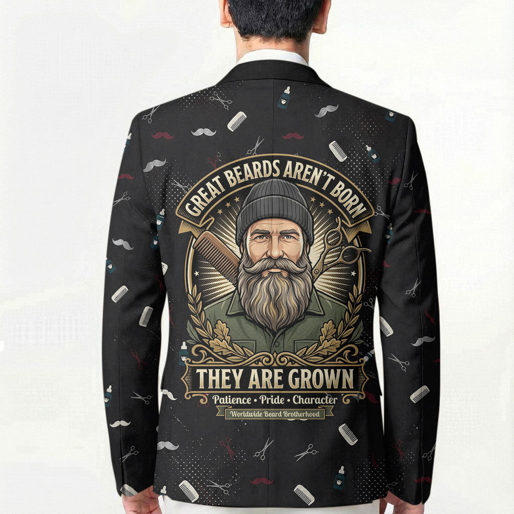 The Beard Society Blazer Vintage Barber Great Beards Grown With Pride