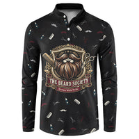 The Beard Society Button Sweatshirt Vintage Barber Great Beards Grown With Pride