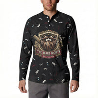 The Beard Society Button Sweatshirt Vintage Barber Great Beards Grown With Pride