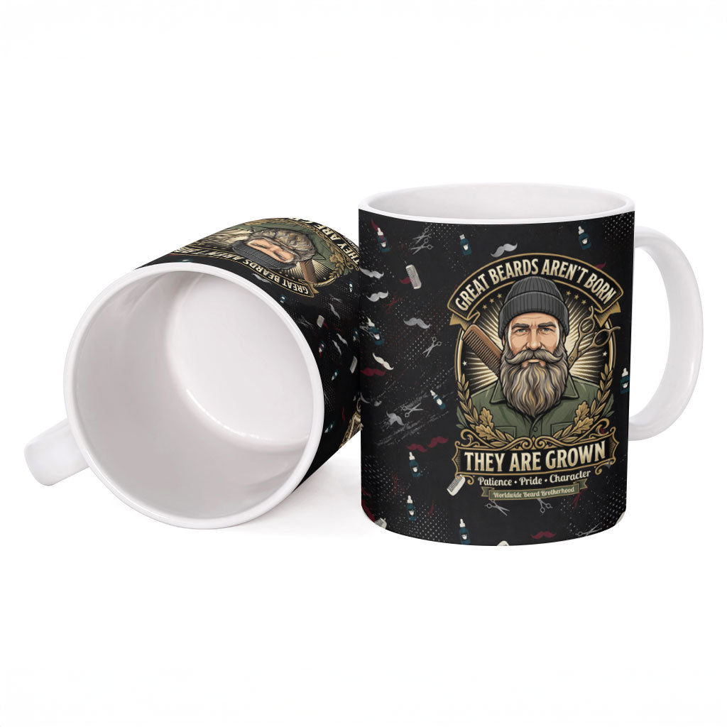 The Beard Society Ceramic Mug Vintage Barber Great Beards Grown With Pride