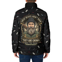 The Beard Society Padded Jacket Vintage Barber Great Beards Grown With Pride