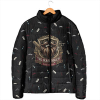 The Beard Society Padded Jacket Vintage Barber Great Beards Grown With Pride
