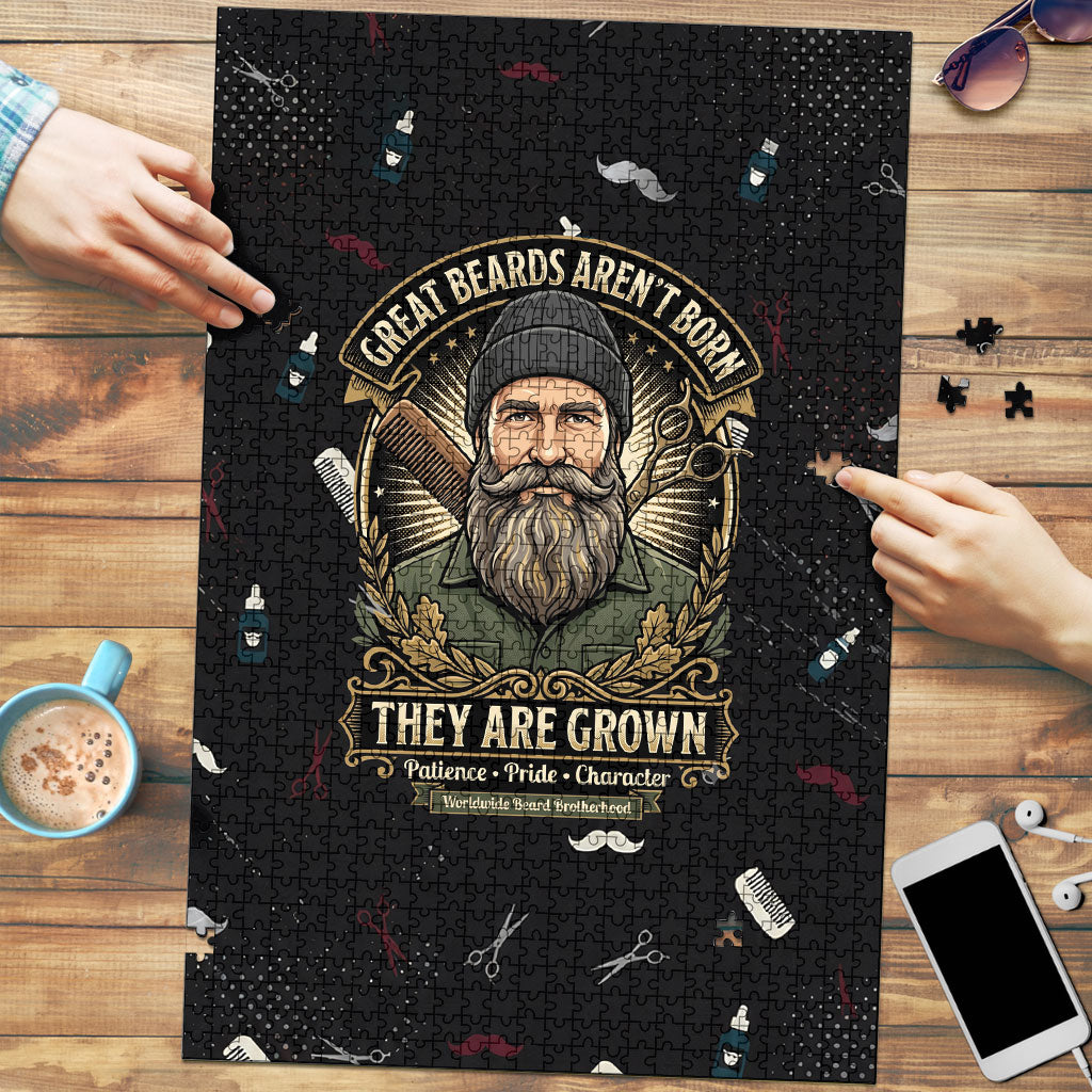 The Beard Society Puzzle Vintage Barber Great Beards Grown With Pride